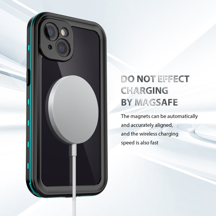 For iPhone 13 RedPepper Transparent Dot Shockproof Waterproof PC + TPU Protective Case (Blue) - HoMEdemic™ 