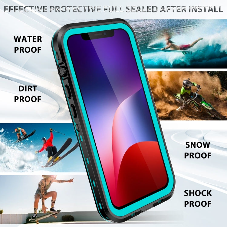 For iPhone 13 RedPepper Transparent Dot Shockproof Waterproof PC + TPU Protective Case (Blue) - HoMEdemic™ 