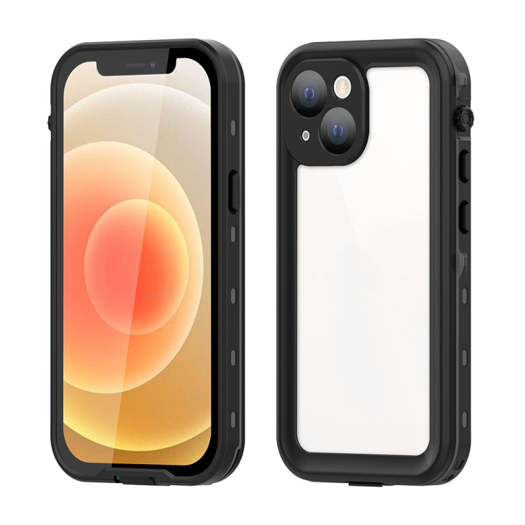 For iPhone 13 mini RedPepper Transparent Dot Shockproof Waterproof PC + TPU Protective Case (Black) - HoMEdemic™ 