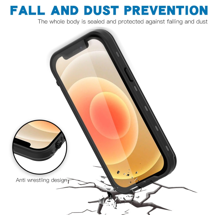 For iPhone 13 mini RedPepper Transparent Dot Shockproof Waterproof PC + TPU Protective Case (Black) - HoMEdemic™ 