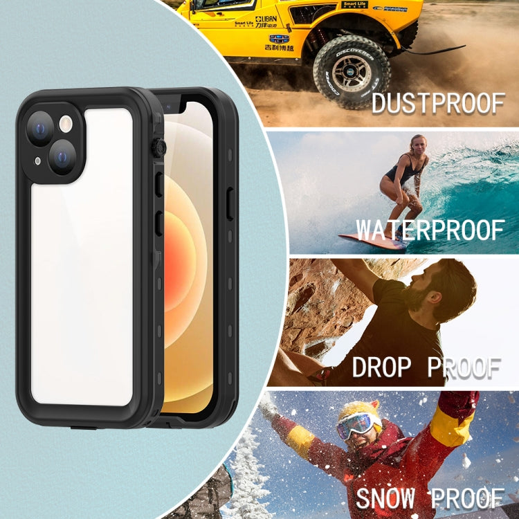 For iPhone 13 mini RedPepper Transparent Dot Shockproof Waterproof PC + TPU Protective Case (Black) - HoMEdemic™ 