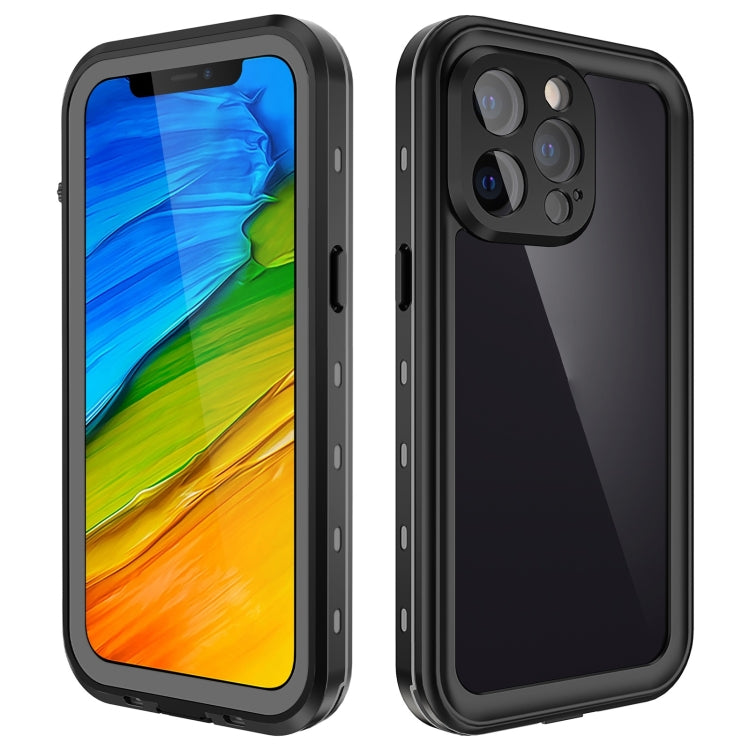 For iPhone 13 Pro RedPepper Transparent Dot Shockproof Waterproof PC + TPU Protective Case (Black) - HoMEdemic™ 