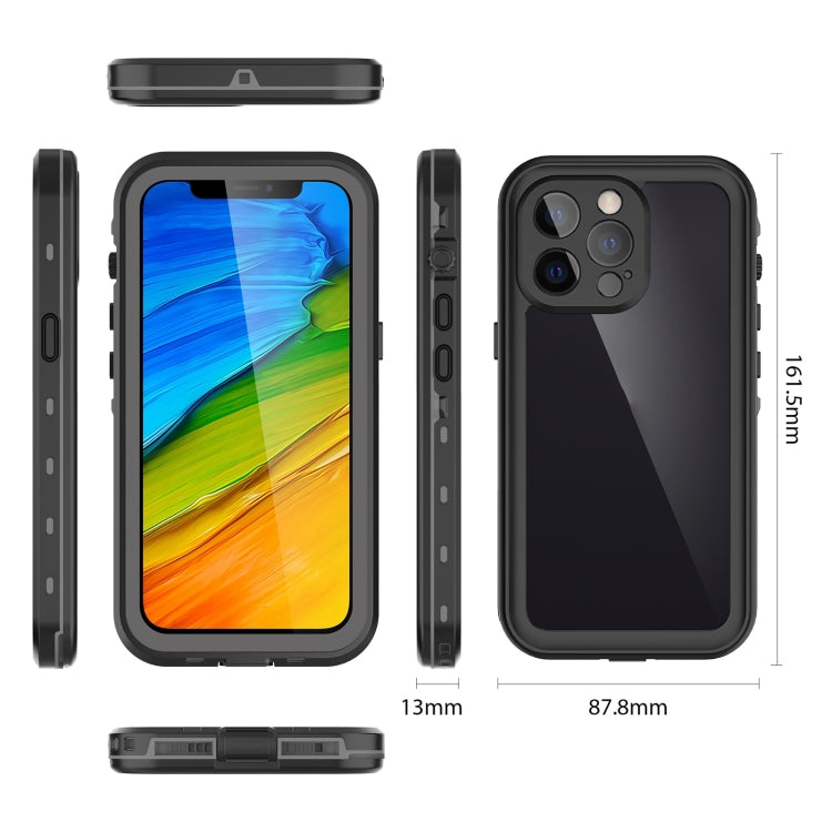 For iPhone 13 Pro RedPepper Transparent Dot Shockproof Waterproof PC + TPU Protective Case (Black) - HoMEdemic™ 