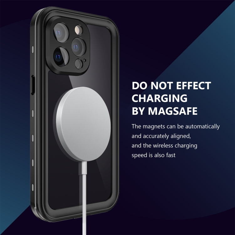 For iPhone 13 Pro RedPepper Transparent Dot Shockproof Waterproof PC + TPU Protective Case (Black) - HoMEdemic™ 