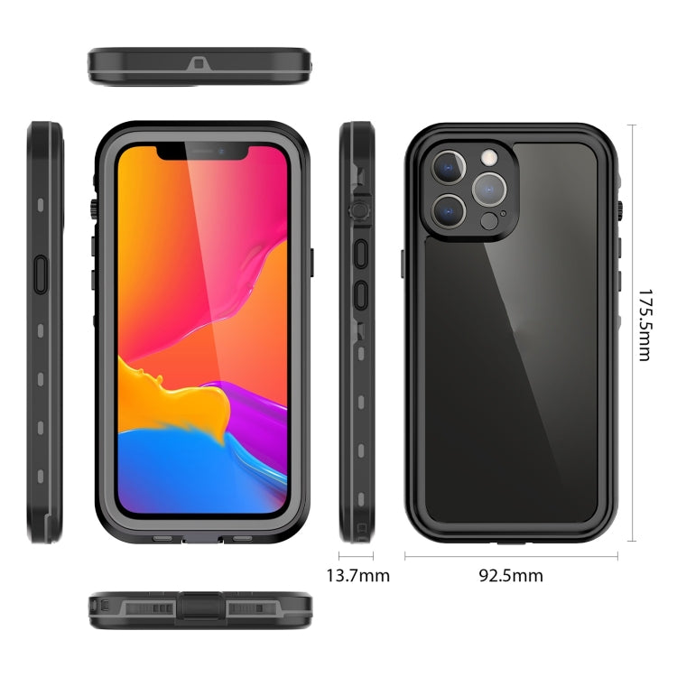For iPhone 13 Pro Max RedPepper Transparent Dot Shockproof Waterproof PC + TPU Protective Case (Black) - HoMEdemic™ 