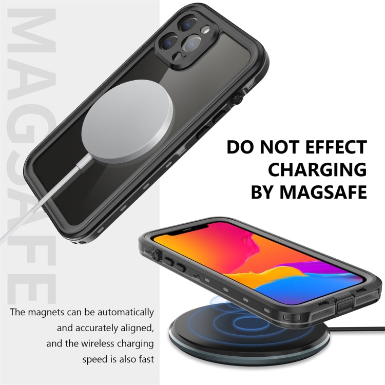 For iPhone 13 Pro Max RedPepper Transparent Dot Shockproof Waterproof PC + TPU Protective Case (Black) - HoMEdemic™ 