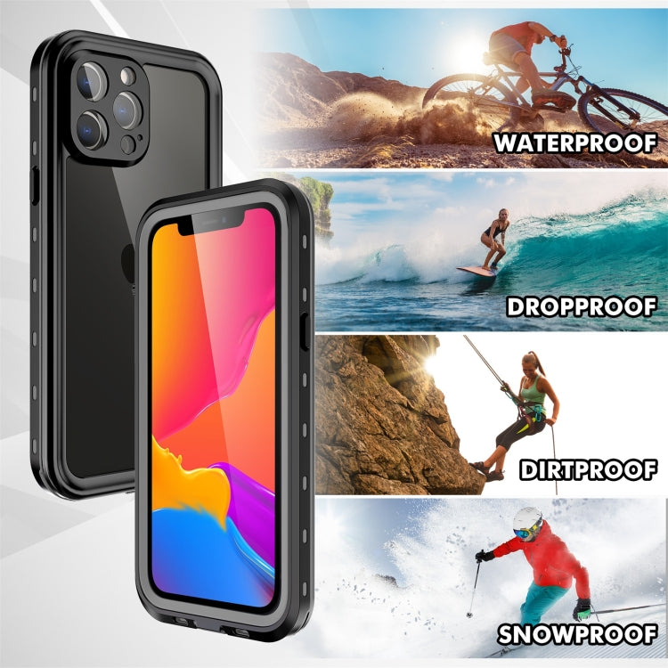 For iPhone 13 Pro Max RedPepper Transparent Dot Shockproof Waterproof PC + TPU Protective Case (Black) - HoMEdemic™ 