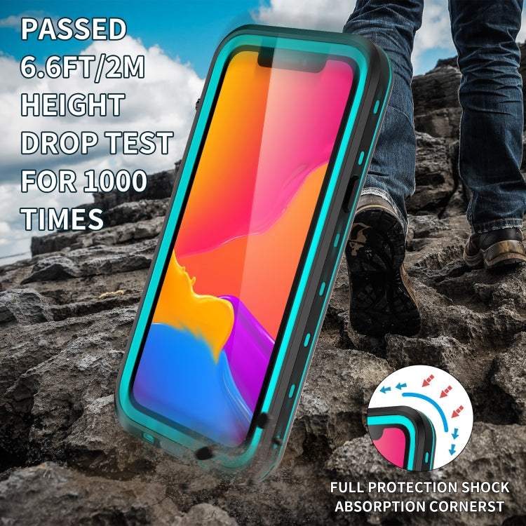 For iPhone 13 Pro Max RedPepper Transparent Dot Shockproof Waterproof PC + TPU Protective Case  (Blue) - HoMEdemic™ 
