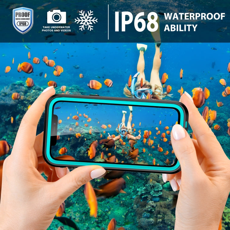 For iPhone 13 Pro Max RedPepper Transparent Dot Shockproof Waterproof PC + TPU Protective Case  (Blue) - HoMEdemic™ 