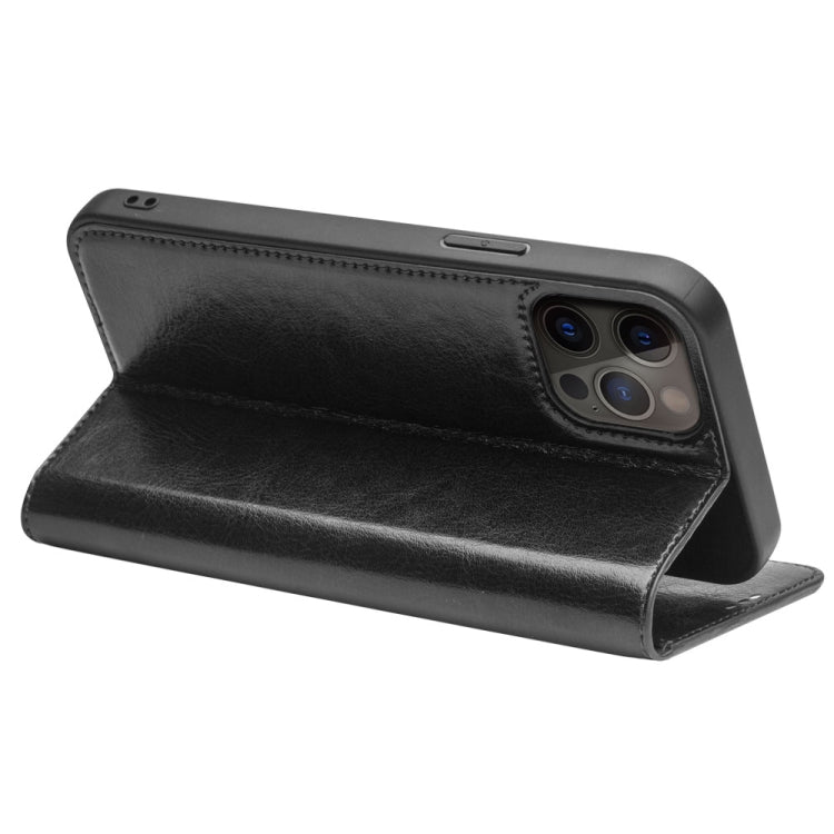 For iPhone 13 Pro Max QIALINO Horizontal Flip Leather Case with Holder & Card Slots & Wallet (Black) - HoMEdemic™ 
