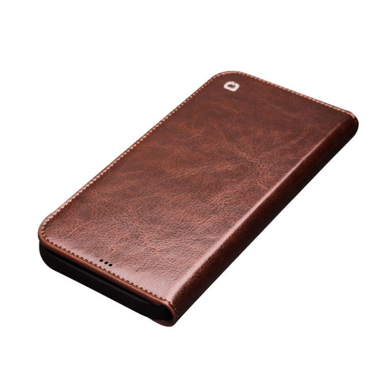 For iPhone 13 Pro Max QIALINO Horizontal Flip Leather Case with Holder & Card Slots & Wallet (Brown) - HoMEdemic™ 