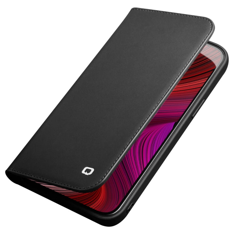For iPhone 13 mini QIALINO Business Horizontal Flip Leather Case with Holder & Card Slots & Wallet (Black) - HoMEdemic™ 