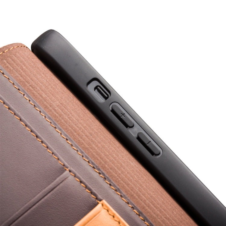 For iPhone 13 mini QIALINO Business Horizontal Flip Leather Case with Holder & Card Slots & Wallet (Brown) - HoMEdemic™ 