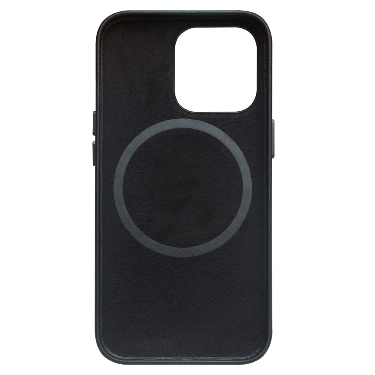 For iPhone 13 Pro Max QIALINO Nappa Cowhide MagSafe Magnetic Protective Case (Black) - HoMEdemic™ 
