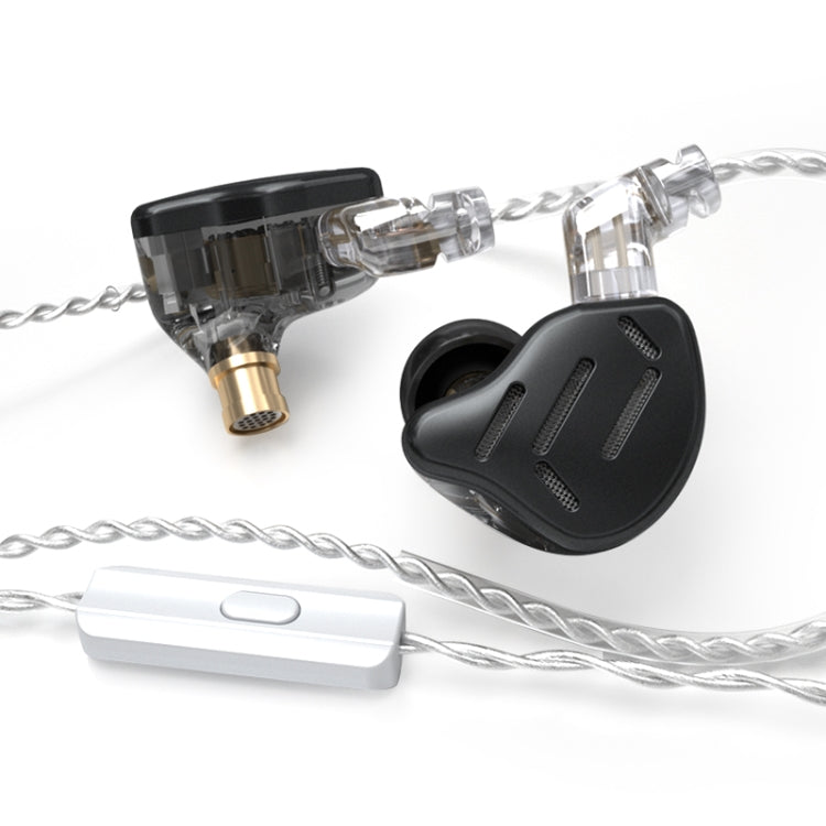 KZ ZAX 16-unit Ring Iron Sport Gaming In-ear Wired Earphone, Mic Version(Black) - HoMEdemic™ 