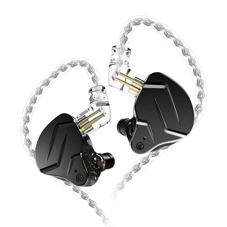 KZ ZSN Pro X Ring Iron Hybrid Drive Metal In-ear Wired Earphone, Standard Version(Black) - HoMEdemic™ 