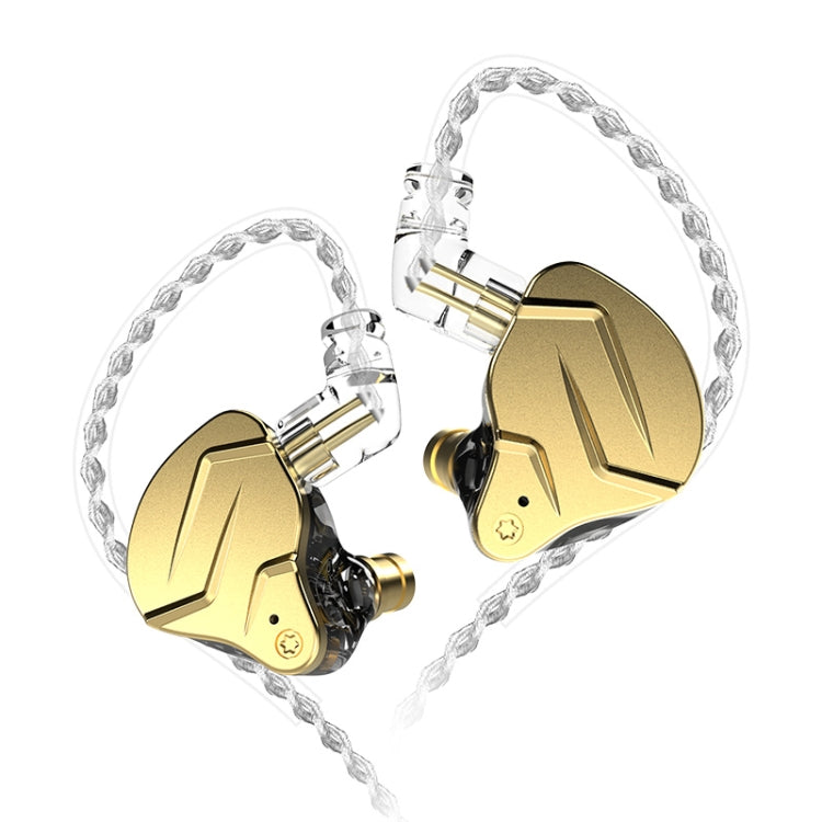 KZ ZSN Pro X Ring Iron Hybrid Drive Metal In-ear Wired Earphone, Standard Version(Gold) - HoMEdemic™ 