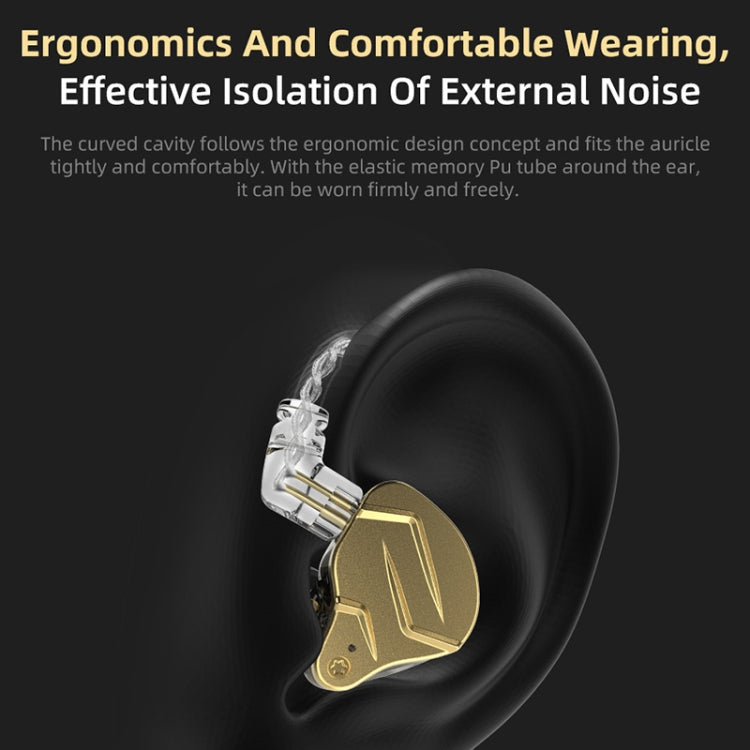 KZ ZSN Pro X Ring Iron Hybrid Drive Metal In-ear Wired Earphone, Mic Version(Black) - HoMEdemic™ 