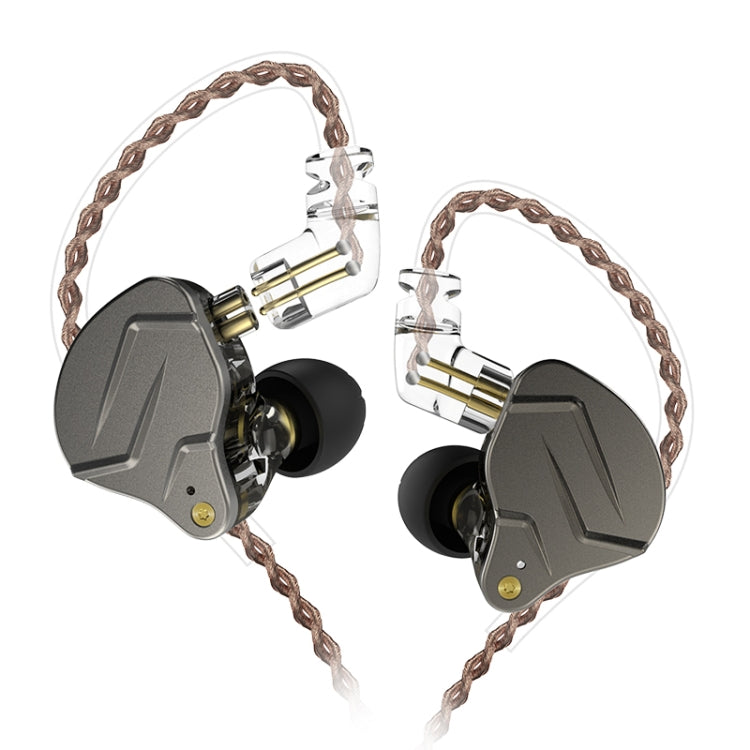 KZ ZSN Pro Ring Iron Hybrid Drive Metal In-ear Wired Earphone, Standard Version(Grey) - HoMEdemic™ 