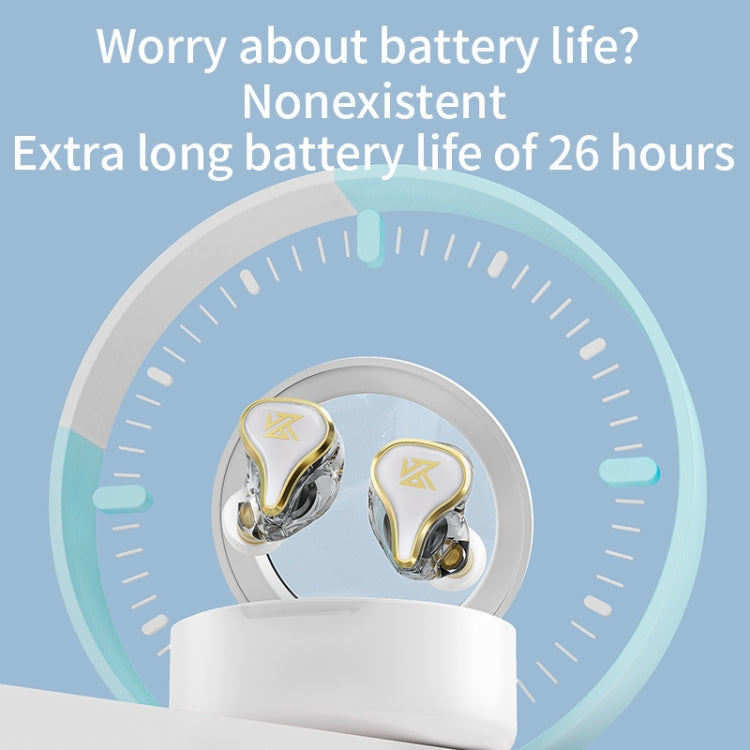 KZ SK10 1DD+1BA Hybrid Technology Bluetooth 5.2 True Wireless TWS Earphone(White) - HoMEdemic™ 