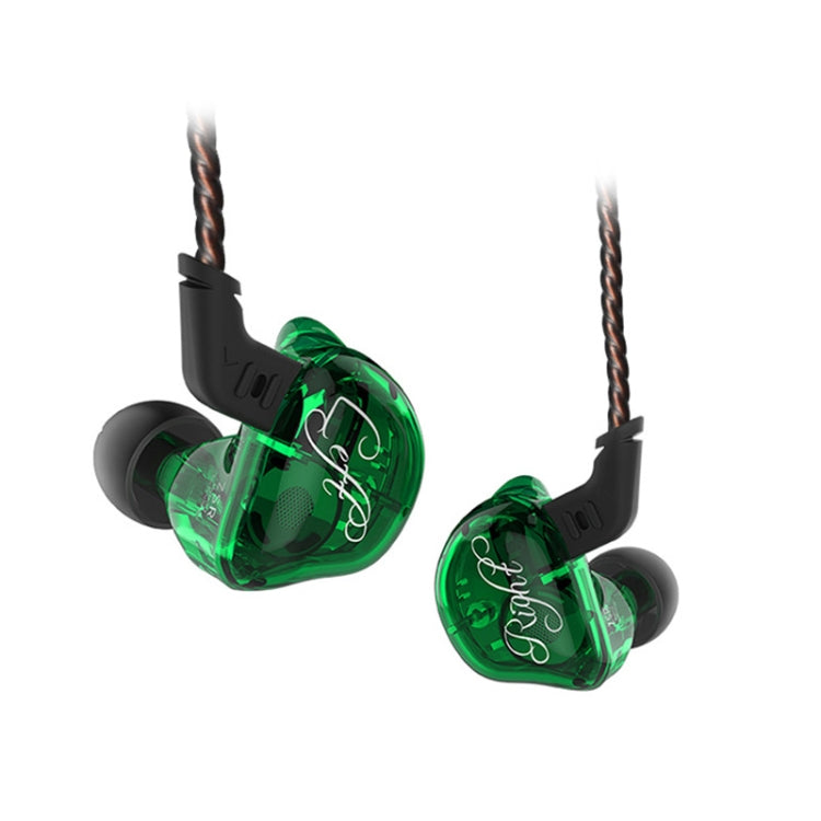 KZ ZSR 6-unit Ring Iron In-ear Wired Earphone, Standard Version(Green) - HoMEdemic™ 