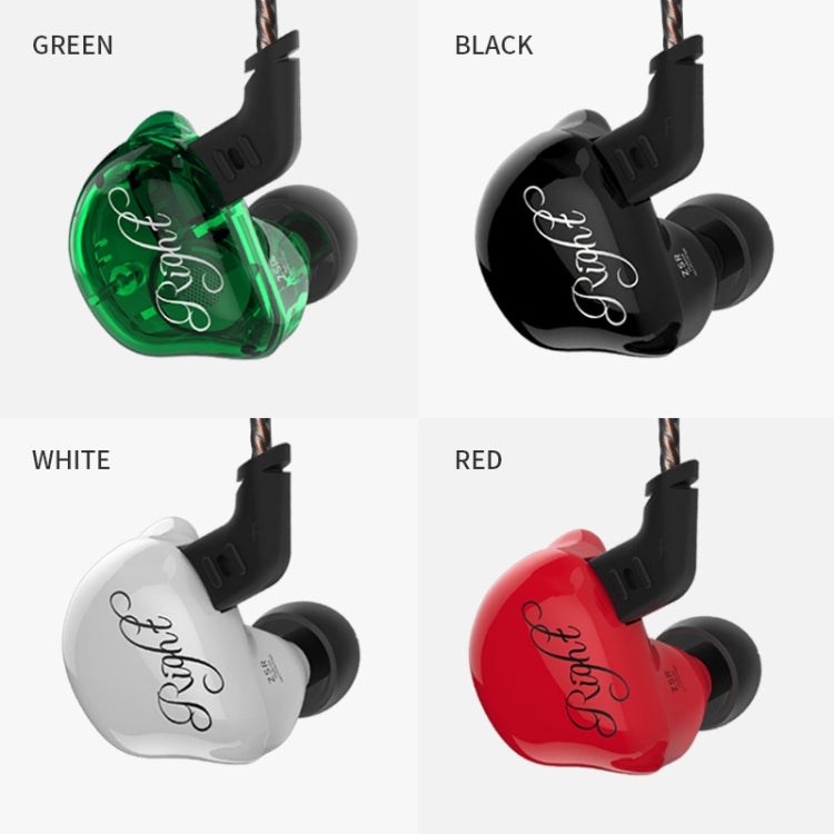 KZ ZSR 6-unit Ring Iron In-ear Wired Earphone, Mic Version(Red) - HoMEdemic™ 