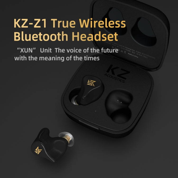 KZ Z1 1DD Dynamic True Wireless Bluetooth 5.0 Sports In-ear Earphone(Black) - HoMEdemic™ 