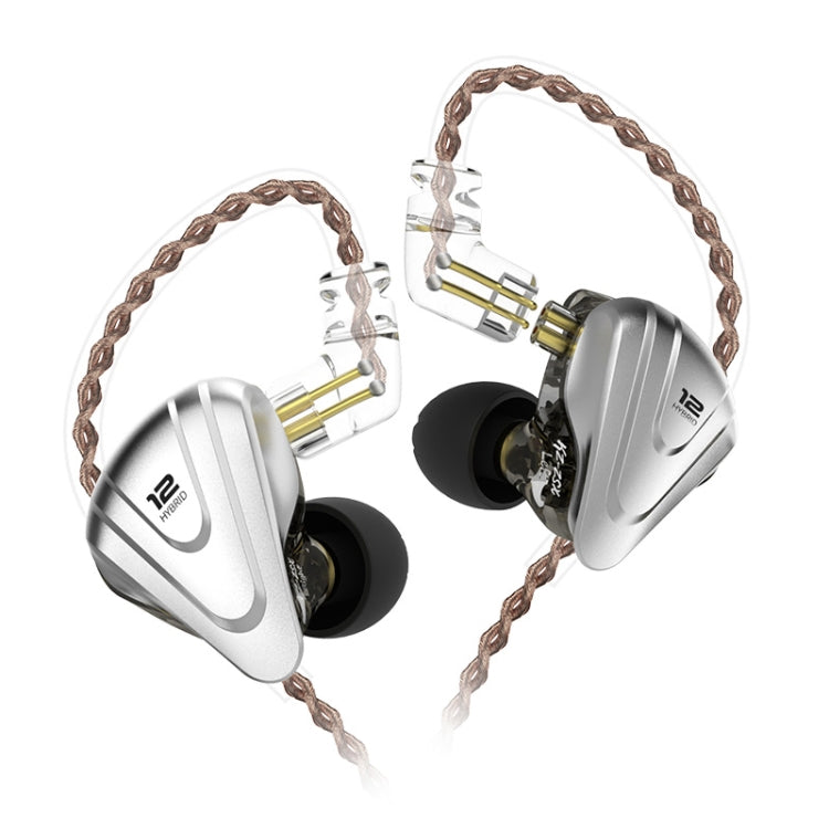 KZ ZSX 12-unit Ring Iron Metal Gaming In-ear Wired Earphone, Standard Version(Black) - HoMEdemic™ 
