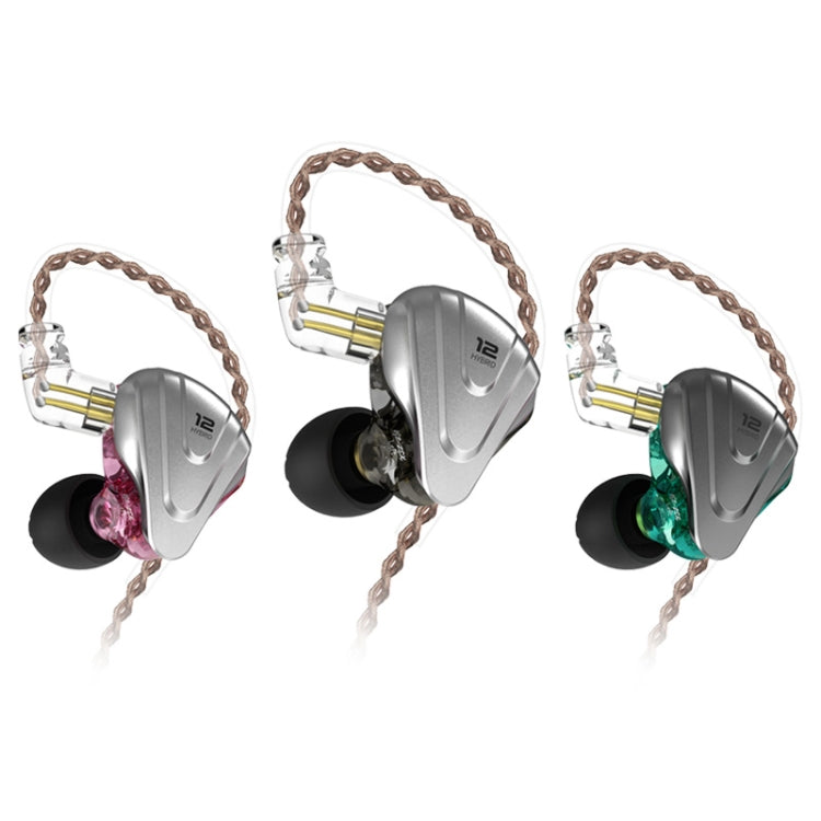 KZ ZSX 12-unit Ring Iron Metal Gaming In-ear Wired Earphone, Standard Version(Black) - HoMEdemic™ 