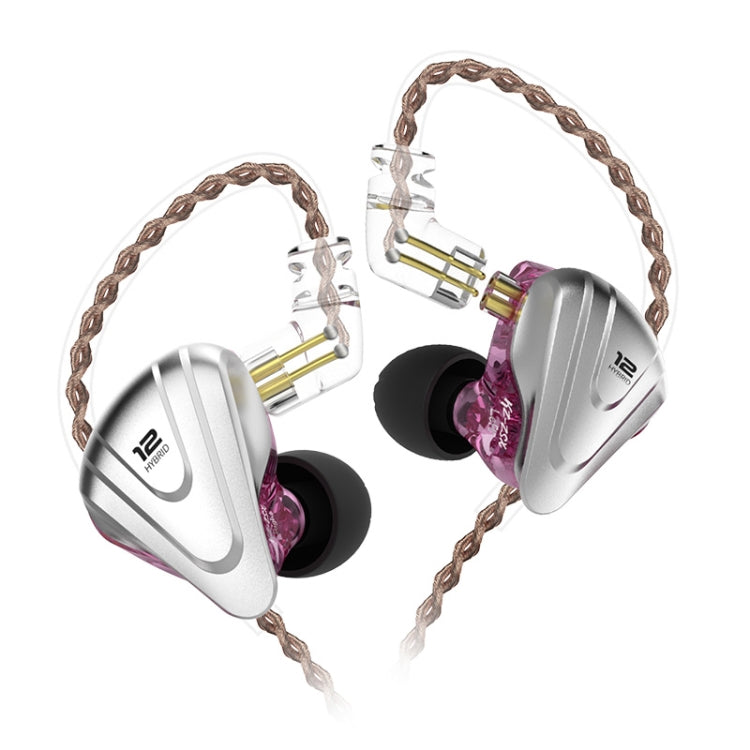 KZ ZSX 12-unit Ring Iron Metal Gaming In-ear Wired Earphone, Standard Version(Purple) - HoMEdemic™ 