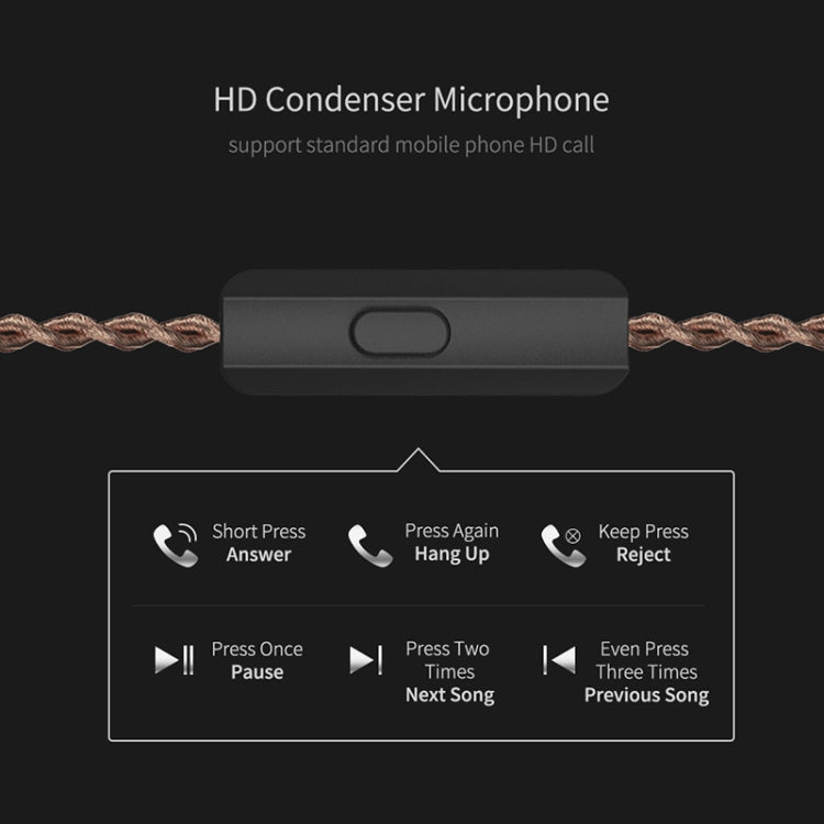 KZ ZSX 12-unit Ring Iron Metal Gaming In-ear Wired Earphone, Mic Version(Black) - HoMEdemic™ 