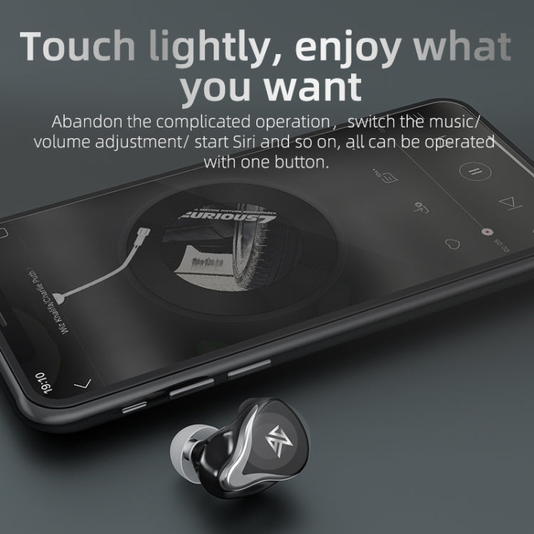 KZ Z3 Hybrid Technology 1DD+1BA Wireless Bluetooth 5.2 Sports Noise Reduction TWS In-ear Earphone(Black) - HoMEdemic™ 