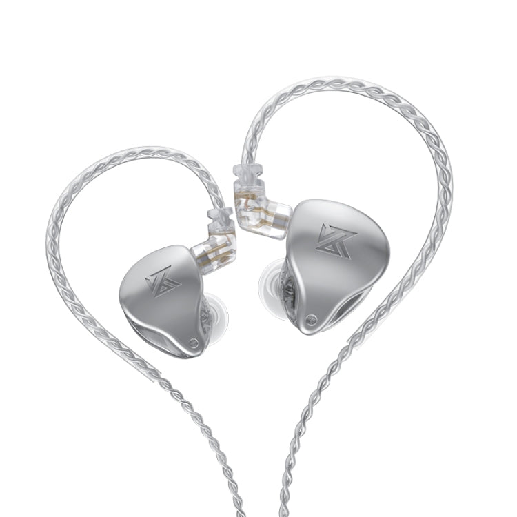 KZ AST 24-unit Balance Armature Monitor HiFi In-Ear Wired Earphone No Mic(Silver) - HoMEdemic™ 