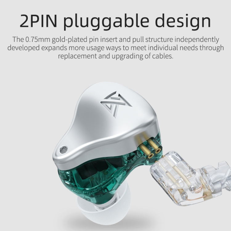 KZ AST 24-unit Balance Armature Monitor HiFi In-Ear Wired Earphone No Mic(Green) - HoMEdemic™ 