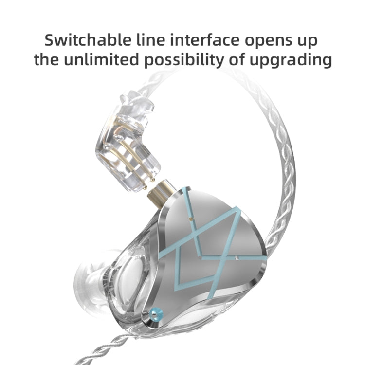 KZ ASX 20-unit Balance Armature Monitor HiFi In-Ear Wired Earphone No Mic(Black) - HoMEdemic™ 