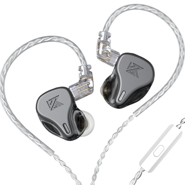 KZ DQ6 3-unit Dynamic HiFi In-Ear Wired Earphone With Mic(Grey) - HoMEdemic™ 