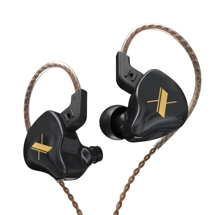 KZ EDX Dynamic Monitor HiFi In-Ear Wired Earphone No Mic(Black) - HoMEdemic™ 