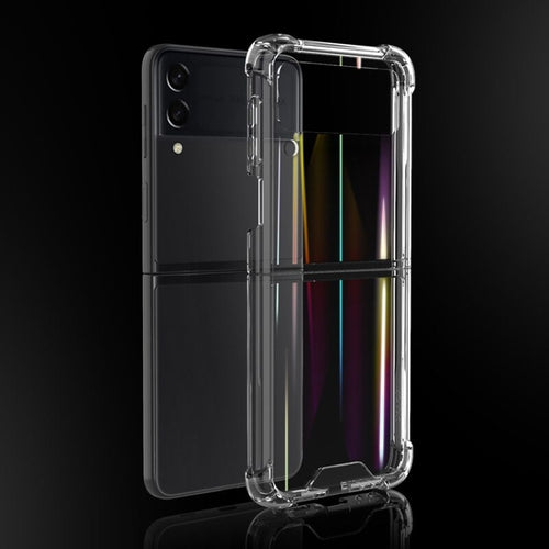 For Samsung Galaxy Z Flip4 Aurora PC + TPU Clear Four-corner Shockproof Phone Case - HoMEdemic™ 