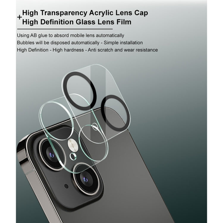 For iPhone 13 / 13 mini IMAK Integrated Rear Camera Lens Tempered Glass Film with Lens Cap - HoMEdemic™ 