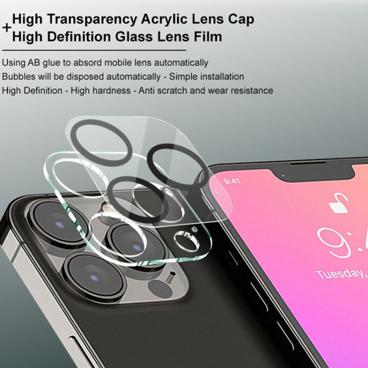 For iPhone 13 Pro / 13 Pro Max IMAK Integrated Rear Camera Lens Tempered Glass Film with Lens Cap - HoMEdemic™ 