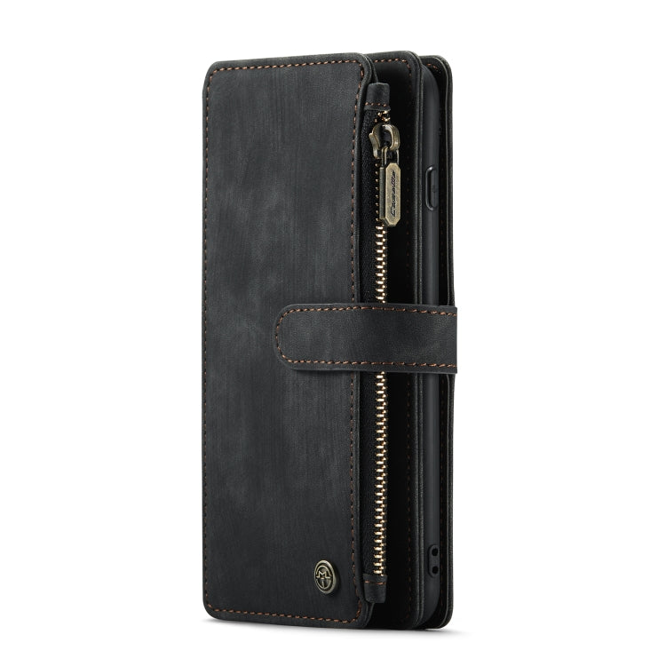 CaseMe-C30 PU + TPU Multifunctional Horizontal Flip Leather Case with Holder & Card Slot & Wallet & Zipper Pocket For iPhone 8 Plus & 7 Plus & 6 Plus(Black) - HoMEdemic™ 