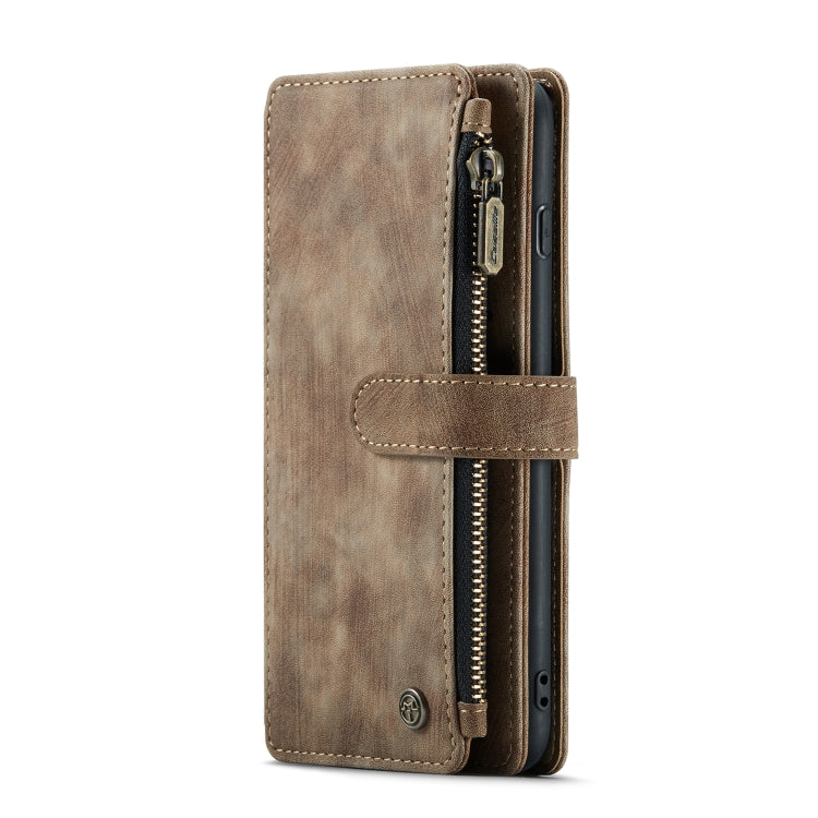 CaseMe-C30 PU + TPU Multifunctional Horizontal Flip Leather Case with Holder & Card Slot & Wallet & Zipper Pocket For iPhone 8 Plus & 7 Plus & 6 Plus(Brown) - HoMEdemic™ 