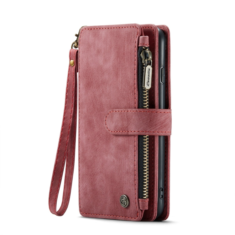 For iPhone SE 2022 / SE 2020 / 8 / 7 / 6 CaseMe-C30 PU + TPU Multifunctional Horizontal Flip Leather Case with Holder & Card Slot & Wallet & Zipper Pocke(Red) - HoMEdemic™ 