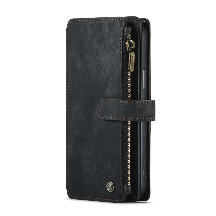 For iPhone 12 Pro Max CaseMe-C30 PU + TPU Multifunctional Horizontal Flip Leather Case with Holder & Card Slot & Wallet & Zipper Pocket(Black) - HoMEdemic™ 