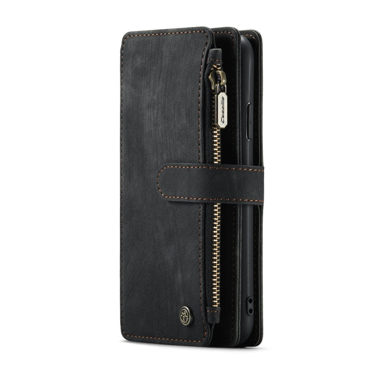 For iPhone X / XS CaseMe-C30 PU + TPU Multifunctional Horizontal Flip Leather Case with Holder & Card Slot & Wallet & Zipper Pocket(Black) - HoMEdemic™ 