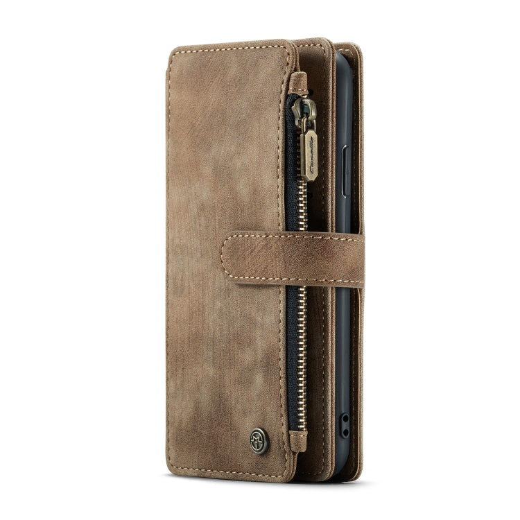 For iPhone XR CaseMe-C30 PU + TPU Multifunctional Horizontal Flip Leather Case with Holder & Card Slot & Wallet & Zipper Pocket(Brown) - HoMEdemic™ 