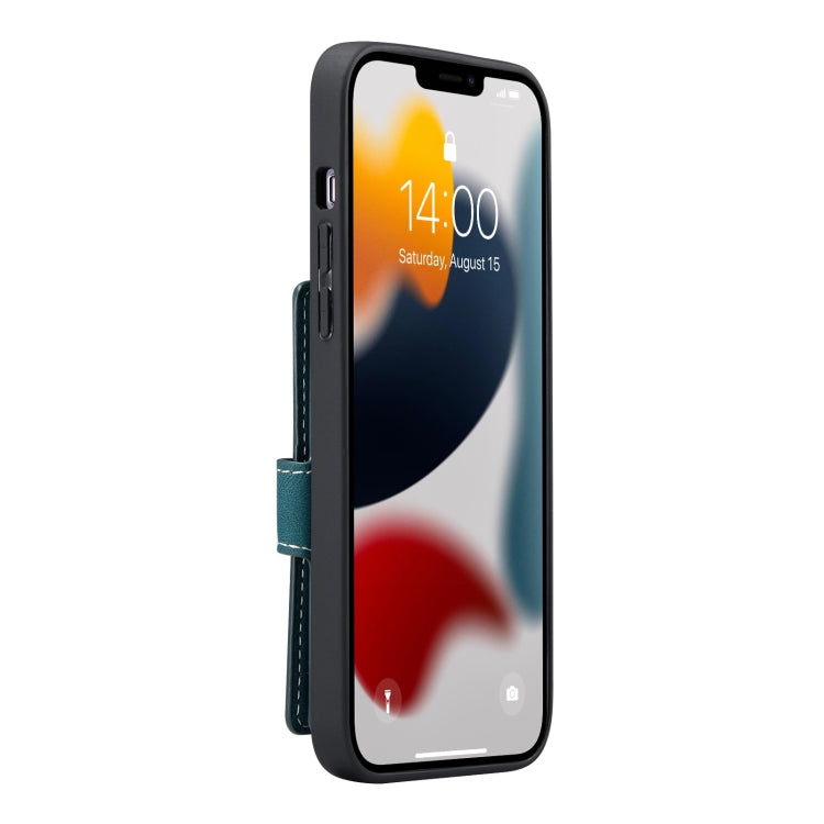 For iPhone 13 mini JEEHOOD Retro Magnetic Detachable Protective Case with Wallet & Card Slot & Holder (Blue) - HoMEdemic™ 