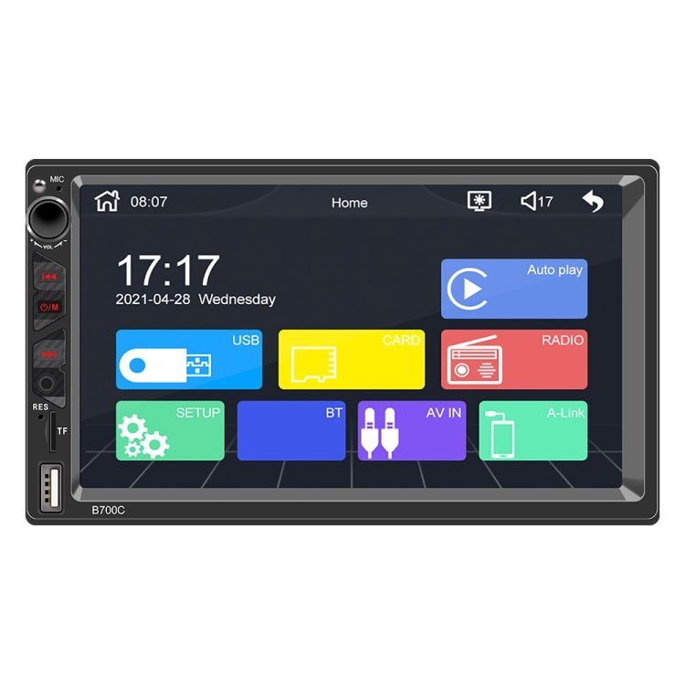B700C HD 7 inch Universal Car MP5 Player with Wired Carplay, Support FM & Bluetooth & TF Card, B700C - HoMEdemic™ 