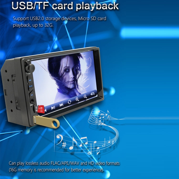 B700C HD 7 inch Universal Car MP5 Player with Wired Carplay, Support FM & Bluetooth & TF Card, B700C - HoMEdemic™ 