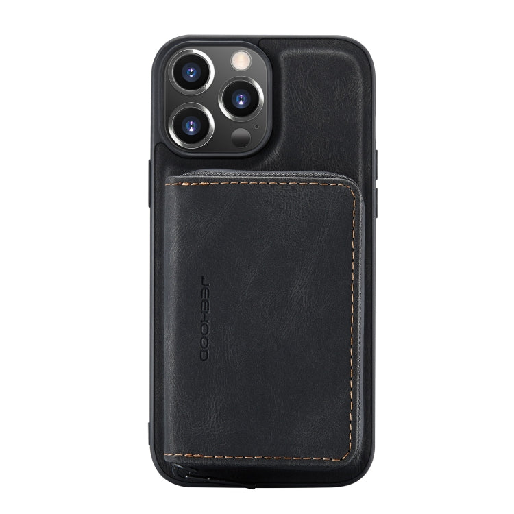 For iPhone 13 Pro JEEHOOD Magnetic Zipper Horizontal Flip Leather Case with Holder & Card Slot & Wallet (Black) - HoMEdemic™ 